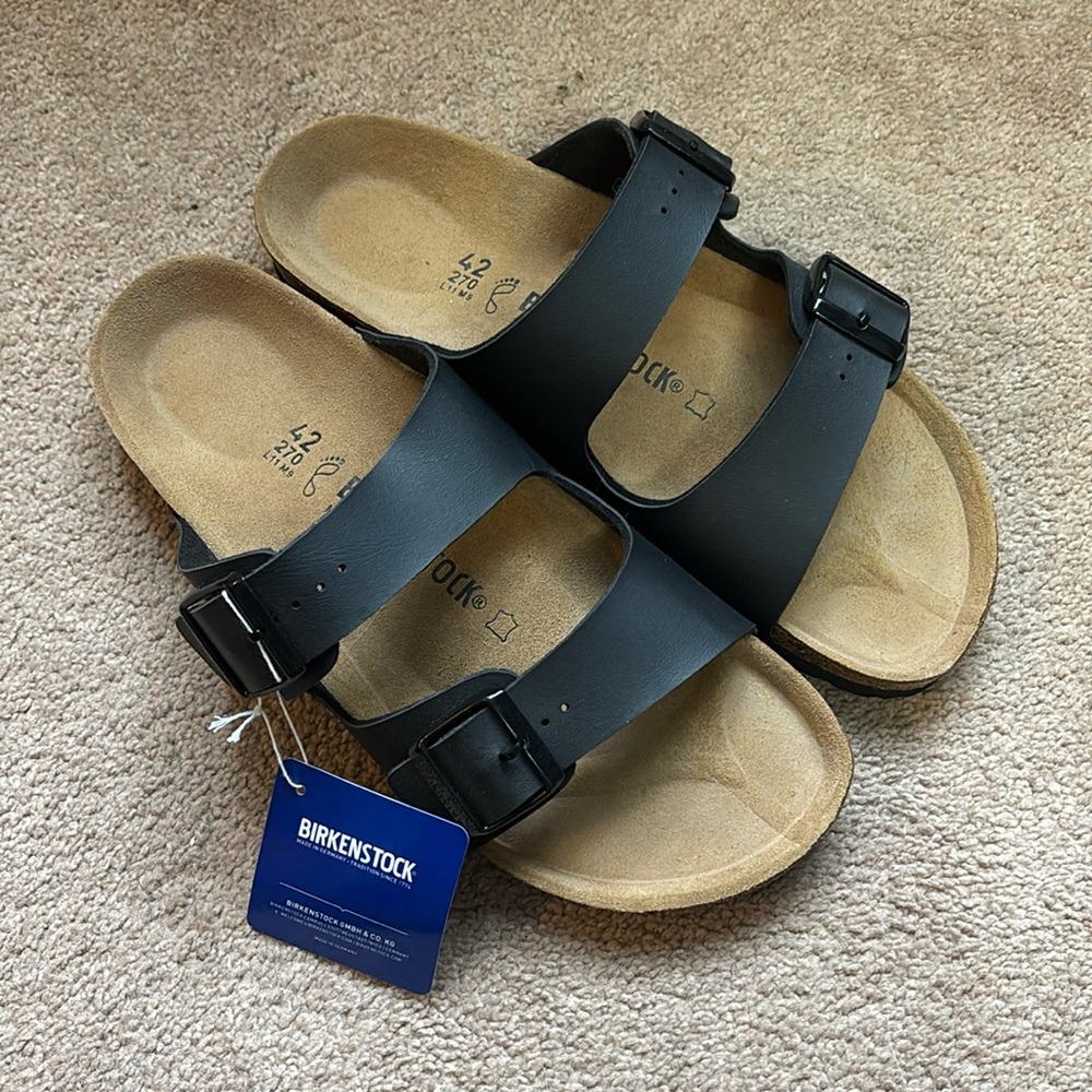 Birkenstock Arizona black smooth leather